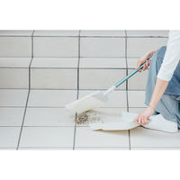 山崎産業 2989.jp+ マンションブルーム(PP)  ほうきちりとりセット　箒ちりとり　化繊ほうき 1セット