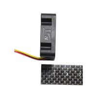 ワイドワーク Lowスピード 2ボールベアリング 30mm角厚さ10mm DC12V DA03010B12LF 1個 64-8272-41（直送品）