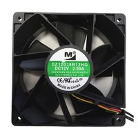 ワイドワーク 超高速PWMファン 2ボールベアリング DC12V DZ12038B12HG 1個 64-8946-01（直送品）