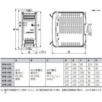 オートニクス スイッチング・パワーサプライ (30W/24V) SPB-030-24 1個 64-9611-95（直送品）
