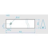 貝印 機械用刃物(ベーシック) 0.5×18.4×90L 32° 50枚セット 750BH2067 1箱(50枚) 65-0508-81（直送品）