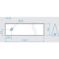 貝印 機械用刃物(ベーシック) 0.5×18.4×210L 32° 50枚セット 750BH2075 1箱(50枚) 65-0508-89（直送品）