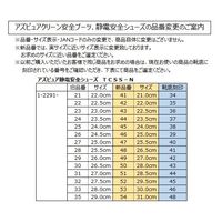 アズワン アズピュア静電安全靴 28.5cm TCSS-N 1足 1-2291-51（直送品）