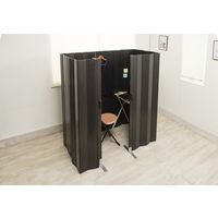 フルネス パネルパーテーション 窓なし スタンド付 幅1800×長さ1600mm ダークウッド 4903220973474 1台（直送品）