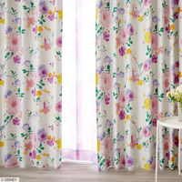 スミノエ DISNEY セミオーダー カーテン プリンセス タングルド 2200×1750mm アイボリー １セット(2枚入)（直送品）