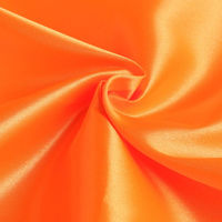 コスモテキスタイル 東レラルサテン 生地 巾92cm×5m切売カット 蛍光オレンジ A8000-253-5M（直送品）
