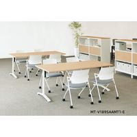 【組立設置込】コクヨ ビエナ フラップ台形 単柱 キャスター脚 幅860×奥行788×高さ720mm MT-VD87FPMV5 1台（直送品）