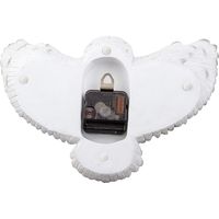 セトクラフト SR-5704 壁掛け時計(シロフクロウ) 1個（直送品）