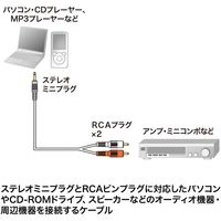 サンワサプライ オーディオケーブル（1m） KM-A1-10K3 1本