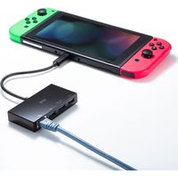 サンワサプライ USB Type-Cハブ付き ギガビットLANアダプタ USB-3TCH19ABKN 1個