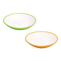 ローヤル やわらかままごと 皿 グリーン 15075 1枚