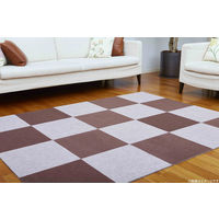 ワタナベ工業 吸着カーペット ぴたパネル 防音（厚さ1cm） 10s ブラウン KPP-4012-10P 1個（直送品）