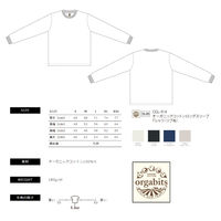 TRUSS オーガニックコットンロングスリーブTシャツ　サイズS　5.3oz　スミクロ　1着（直送品）