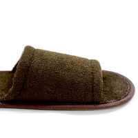 三和 スリッパ ブラウン(袋入) S-15V-1 1セット(250足)