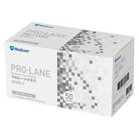 メディコムジャパン プロレーンマスク ホワイト PLE0002714　プリーツタイプ　使い捨て　不織布　1箱（50枚入）