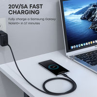 USBケーブル Type-C 1m 4K映像出力対応 100W PD 急速充電対応 AUKEY Impulse ブラック CB-CD23-BK 1個