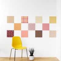 カモ井加工紙 mtリメイクシートスクエア サークル・ピンク×レッド MTCARS020 1セット(1枚×10)