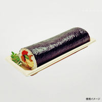 パックスタイル エコ容器 BB竹バガス 寿司 容器 S-巻き ラミ パルプモールド 本体 クラフト色　750枚(50×15)（直送品）