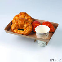 ヤマニパッケージ 紙トレー(ドリンクホール有) 300枚(25×12) 10-390 1ケース(300枚入(25枚×12袋))（直送品）