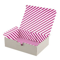 ヤマニパッケージ ギフトボックス ハイグレー L マゼンタ 100枚(20×5) EE-410 1ケース(100枚入(20枚×5袋))（直送品）