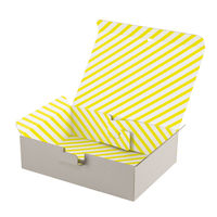 ヤマニパッケージ ギフトボックス ハイグレー L イエロー 100枚(20×5) EE-413 1ケース(100枚入(20枚×5袋))（直送品）