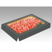 ヤマニパッケージ NK-410 肉箱 黒 深口 50枚 1ケース(50枚入)（直送品）