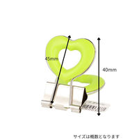 ベロス ハートクリップ グリーン DCH-2GR 1セット(1個×30)