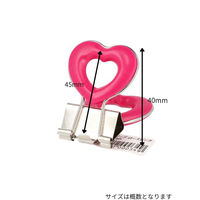 ベロス ハートクリップ ローズピンク DCH-2RP 1セット(1個×30)
