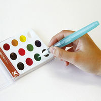 呉竹 フィス顔彩12色パレット セリース入 KG204-4 1セット(1個×3)