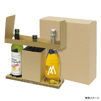 ヤマニパッケージ 和洋酒兼用3本 お値打ち宅配箱 50枚(10×5) K-1287 1ケース(50枚入(10枚×5袋))（直送品）