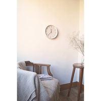 グローバルアロー マルモ ウォールクロック プレーン ホワイト 壁掛け 電波 時計 I04-6149 1個