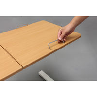 オスマック 角度が調整できるエアシリンダーリフトテーブル デスク ナチュラル SCY-3650RN 1台（直送品）