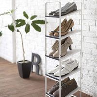 山崎実業 シューズラック タワー 06465 ホワイト　1台（直送品）