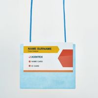 ジョインテックス カラーイベント名札名刺 50枚青B361J-B-50　10パック（直送品）