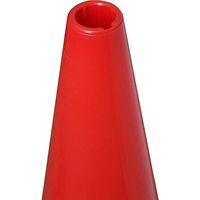 樹脂製コーンベット付三角コーン 赤 PCC-3K　10本 熱田資材（直送品）
