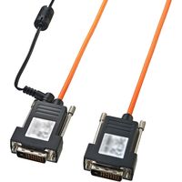 サンワサプライ DVI光ファイバケーブル（シングルリンク・50m） KC-DVI-FB50K 1本（直送品）