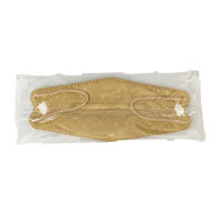 リーブル　立体型(ダイヤモンド型)　サージカルマスク ベージュ 個包装　No2875-BE 1箱（40枚入）