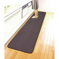 ファミリー・ライフ 洗える足腰にやさしいキッチンマット 60×180cm ブラウン 0405810 1枚（直送品）