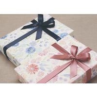 包む カットサテンリボン 18mm幅×3ｍ巻 インディゴブルー T-5956-IB 1セット（5個）