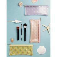 包む スリムポーチ コインドット 水玉 イエロー TA006 1セット（2個）（直送品）