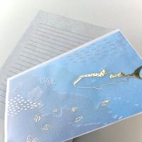 包む レターセット 海と魚たち TL065 1セット(3冊)