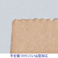 「現場のチカラ」 アスクル フラップなし宅配袋（紙製） 茶 小サイズ 封かんシールなし 1パック（100枚入）  オリジナル（わけあり品）