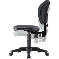 サンワサプライ オフィスチェア(グレー)SNC-T162GY 1脚 背もたれロッキング・スイング機能 ウレタン布張り事務椅子 ナイロンキャスター（直送品）