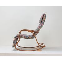 ファミリー・ライフ フットレスト付き天然木ロッキングチェア ダークブラウン 0402520 1脚（直送品）