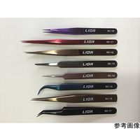 野中理化器製作所 精密カラーピンセット 先端細長鋭 110mm SC-14 1本 64-8945-46（直送品）