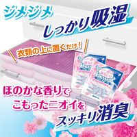 ドライ＆ドライUP 除湿剤 シートタイプ 引き出し・衣装ケース用 フローラルブーケの香り 1個（12シート入） 白元アース