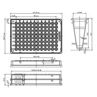 エッペンドルフ ツインテクPCRプレート96スカートレス カラーレス 0030 133.366 1セット(20枚) 61-0169-85（直送品）