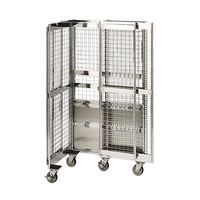 テックサス ステンレスセキュリティーカート SEC-2D 1台 64-0785-50（直送品）