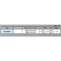 ジーネット スライド式LEDルーペ GSL9881 1個 64-3266-15（直送品）