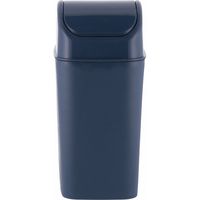 不二貿易 蓋つきダストボックス 2.2L ネイビー 72131 1セット(12個入)（直送品）